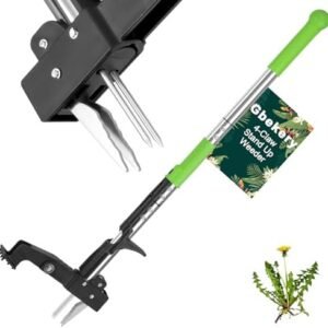 4-Claw Weed Puller Tool Stand Up Heavy Duty, 39'' Long Weeding Tool with Long Handle Stainless Steel Claws Gardening Weed Pulling Tool for Lawn and Garden [ 2024 Upgrade Version]