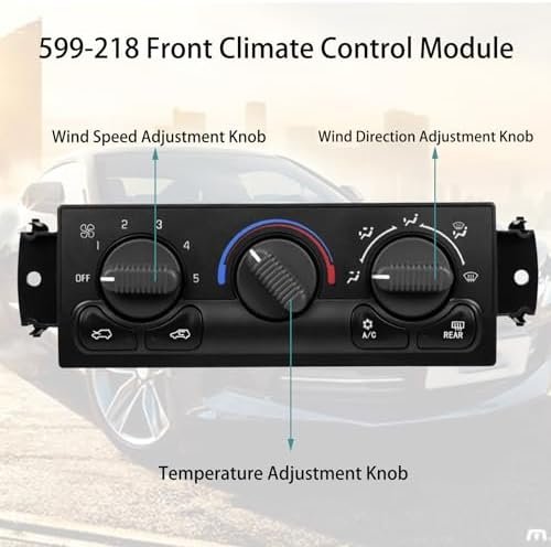 599-218 Climate Control Module Compatible with1999-2002 Chevy Tahoe Avalanche Suburban Silverado 1500 2500 3500 HD, GMC Yukon Sierra 1500 2500 3500 HD Front HVAC Air Conditioning Control Panel Switch - Image 4