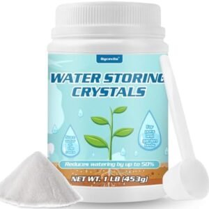 1LB Water Storing Crystals for Plants with Spoon, Water Gel Solves Plant Over-Watering and Drought Problems, Keeps The Soil Moist, Small Water Storing Polymer Crystals for Plants Powder - by Oycevila