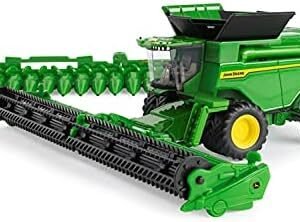 John Deere 1/64 Scale X9 1000 Combine HD50F Draper Head and Folding C16F Corn Head