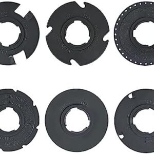 60010 Optional Seed Plate Set Fits EarthWay 1001-B Garden Seeder Contains Light Carrot, Popcorn, Cucumber,Lima Bean, Broccoli,and Blank Customizable Seed Plate.