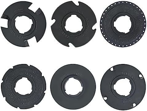 60010 Optional Seed Plate Set Fits EarthWay 1001-B Garden Seeder Contains Light Carrot, Popcorn, Cucumber,Lima Bean, Broccoli,and Blank Customizable Seed Plate.