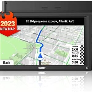 9inch Truck GPS Big Touchscreen Trucking GPS Xgody GPS Navigation for car Navigation 8GB ROM SAT NAV System Navigator Driving Alarm Lifetime Map Updates Truck GPS Navigation System for Trucks