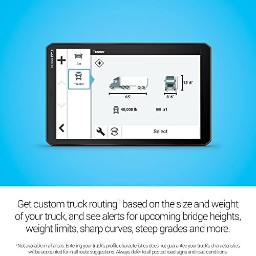 Garmin dēzl™ OTR810, Large, Easy-to-Read 8” GPS Truck Navigator, Custom Truck Routing, High-Resolution Birdseye Satellite Imagery, Directory of Truck & Trailer Services, Black - Image 4