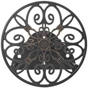 Liberty Garden Products 670 Wall Mounted Decorative Hose Butler, Holds 125-Feet of , Black