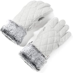 accsa Women Winter Ski Glove Waterproof 3M Thinsulate Warm Windproof