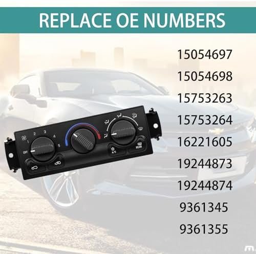 599-218 Climate Control Module Compatible with1999-2002 Chevy Tahoe Avalanche Suburban Silverado 1500 2500 3500 HD, GMC Yukon Sierra 1500 2500 3500 HD Front HVAC Air Conditioning Control Panel Switch - Image 3