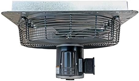 iLiving - 18" Wall Mounted Shutter Exhaust Fan - Automatic Shutter - Single Speed - Vent Fan For Home Attic, Shed, or Garage Ventilation, 3852 CFM, 5800 SQF Coverage Area, Silver (ILG8SF18S) - Image 7