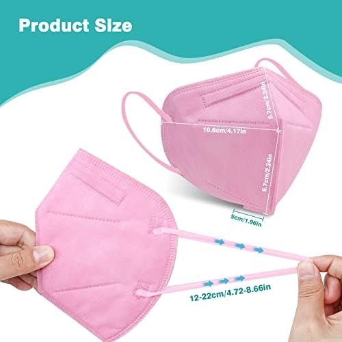 KN95 Face Masks 50 Pack 5-Ply Breathable Safety Respirator Multicolor Cup Dust Disposable KN95 Mask - Image 4