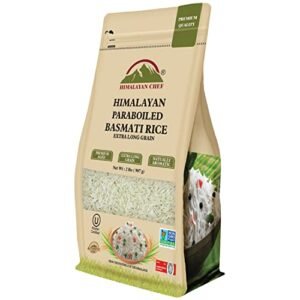 Himalayan Chef - Himalayan Parboiled Basmati Rice, Healthy & Extra Long Grain - 2 lbs