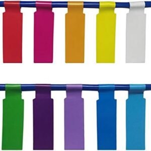 300 Pcs Tear Resistant Wire Identification Labels, Colorful Waterproof Cord Labels,Self Adhesive Cable Labels Printable and Handwriting Cable Organize(10 Sheets (300 Labels), 10 Assorted Colors)