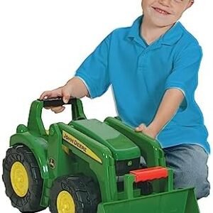 John Deere Big Scoop Sandbox Dump Truck Toy with Loader - Toddler Outdoor Toys - Oversized Dump Truck Sandbox Toys - Kids Toys Ages 3 Years and Up , 21"