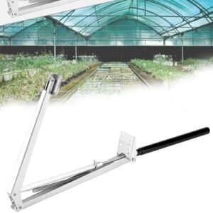 Aluminum Alloy Auto Vent Greenhouse Window Opener, Solar Energy Automatic Ventilation Openers greenhouse vent automatic for Hothouse Cold Frame Gardening Tools, No power Needed, Lifts 15 Lbs