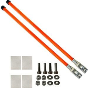 29" Snow Plow Markers Blade Guides Orange 3/4'' Thickened Material Never Break Stainless Steel Joint Fit for Blizzard Boss SNO-Way Western Snowplows & Many More Pickup Truck SUV UTV ATV