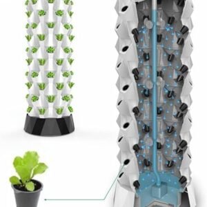 Hydroponics Growing System Vertical Hydroponics System Pineapple Tower Intelligent Planter Aeroponic Garden Greenhouse for Vegetable Flower Herb Hydroponic Tower