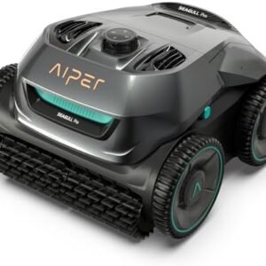 AIPER Seagull Pro Cordless Robotic Pool Vacuum Cleaner, Wall Climbing Pool Vacuum Lasts up to 150 Mins, Quad-Motor System, Smart Navigation, Ideal for In-Ground Pools up to 1,600 Sq.ft (Renewed)