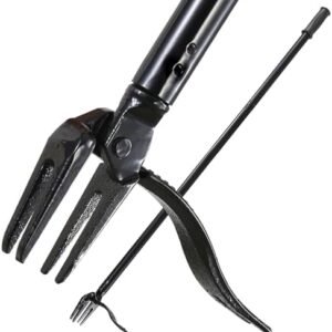 All Metal Weed Puller,Weed Puller Tool Stand Up Heavy Duty,46.7" Long Handle Stand Up Weeder and Weed Puller,with 4-Claw Iron Head Design for Dandelion,for Backyard Lawn Patio