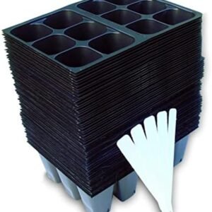 Seedling Starter Trays, 720 Cells: (120 Trays; 6-Cells Per Tray), Plus 5 Plant Labels