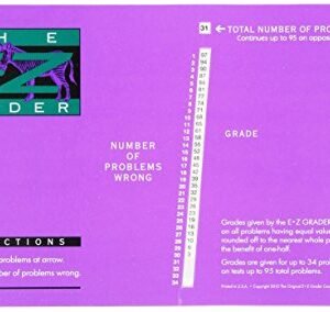 Grading Calculator - E-Z Grader Teacher's Aid Scoring Chart (Purple) - 8-1/2" x 4-3/4"