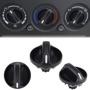 3PC A/C Control Knobs, Car AC Switch, Temperature Control Switch, Heater Control Knob, Air Conditioner Climate Control Knobs Replaces OE 55905-0C010, 559050C010 Compatible with Toyota Tundra 2000-2006