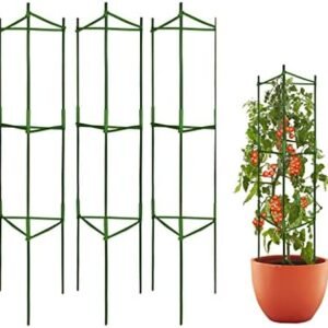 3 Packs Tomato Cages,Plant Cages Up to 48inch Garden Tomato Stakes,Multi-Functional Garden Trellis Assembled Garden Stakes Climbing Plant Support for Climbing Plants,Vegetables, Flowers,Fruits,Vine