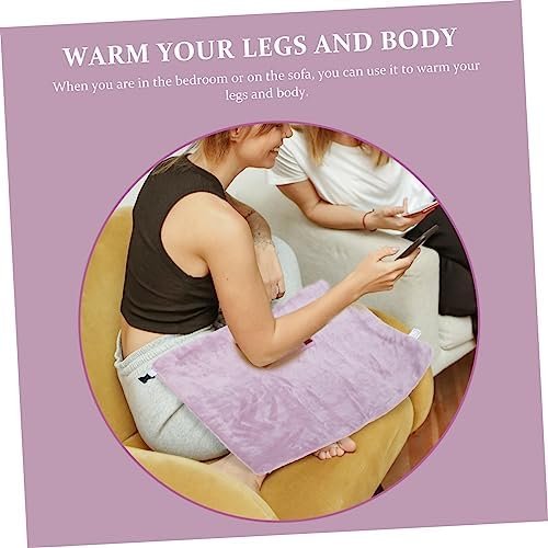 Yardwe Heating Blanket Small Heating Pad Flannel Heating Mat USB Heated Blanket Small Electric Blanket Adjustable Pet Heating Pad USB Supply Heating Pad Office Household Dog Bed Sherpa - Image 3