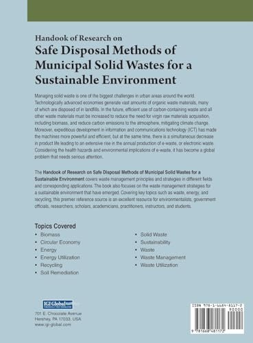 Handbook of Research on Safe Disposal Methods of Municipal Solid Wastes for a Sustainable Environment - Image 2
