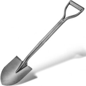 Shovel, All Metal Shovels for Digging, Heavy Duty Shovel with D-Handle and Hardened-Steel Blade Spade Shovels for Camping, Edging, Gardening Shovels