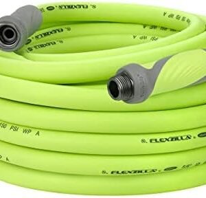 Flexzilla Garden Hose with SwivelGrip, 5/8 in. x 75 ft., Heavy Duty, Lightweight, Drinking Water Safe, ZillaGreen - HFZG575YWS-E