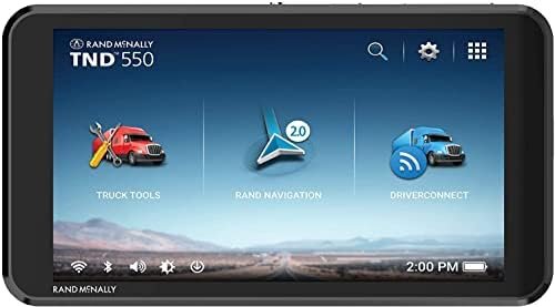 Rand McNally TND 550 5-inch GPS Truck Navigator Easy-to-Read Display Custom Truck Routing and Rand Navigation 2.0 (Renewed)