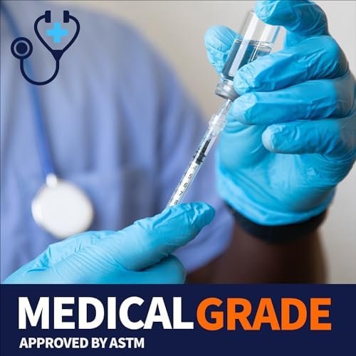 Medical Nitrile Exam Gloves, Latex-Free & Powder-Free Non-Sterile Food Safe Cleaning Disposable Glove, 100 Pcs - Image 4