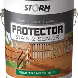 Protector - Black Walnut, 1 Gallon, Protects Outdoor Wood from Water & UV Rays, Siding, Fence & Deck Stain and Sealer, Outdoor Wood Stain and Sealer