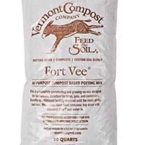 Fort Vee - Organic Potting Soil Mix | High-Nutrient Compost-Based Potting Soil for Indoor & Outdoor Container Seed Starting, Plants & Vegetables Organic Gardening | 20 Quarts