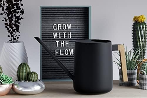 Indoor Watering Can with Long Spout - 35oz Black Watering Can for Indoor Plants - Cute Watering Can Indoor - Small Watering Can for Indoor Plants - Indoor Plant Watering Can - Houseplant Watering Can - Image 5