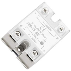 SSR-25 Stable Noiseless 25A Solid State Relay Relay Module,for Packaging Machinery,for Food Machinery Replacement Relay
