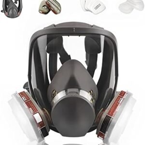 Full Face Respirаtor Reusable, Organic Vapor Respirаtor Compatible with Particulate Filter, Protection for Painting