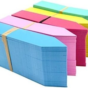 KINGLAKE 500 Pcs 5 Colors 2X10CM Plastic Waterproof Garden Plant Tags Nursery Garden Labels Markers Plant Stakes,Box of 500