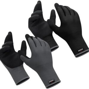 NoCry Premium Gardening Gloves for Men with Strong Grip and Touchscreen Tips — 100% Breathable, Superior Dexterity — Perfect Garden Gloves Men, Yard Gloves or Landscaping Gardening Gloves Men