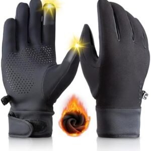 LIFECT Winter Gloves, Gloves for Cold Weather, Warm Gloves for Men Women, Touch Screen Anti-Slip Gloves for Running Driving Cycling Fishing