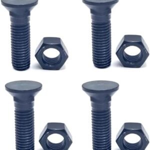 4 Packs Blades Cutting Edge Plow Grader Blades Bolts & Nuts 5/8"-11 x 2-1/4" for Snow Plow Construction Machinery
