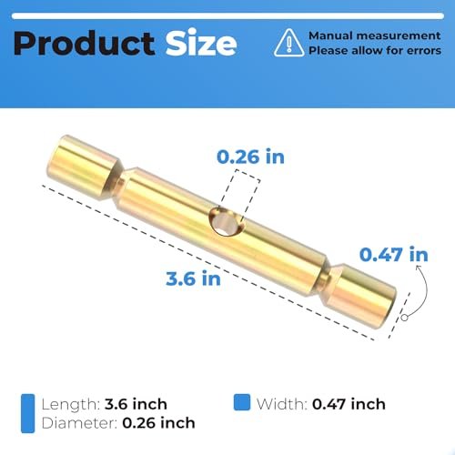 2205063 Shear Pin Compatible with Polaris ATV 2015-2019 Sportsman fits Polaris ATVs Snow Plow Glacier plow Parts for Snow Plow Glacier Pro Replacement Accessories - Gold (4pcs) - Image 2