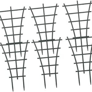 Kisangel 12pcs Garden Climbing Frame Mini Plants Indoor Plants Stand Plastic Flower Rack Gardening Planter Plastic Flower Pot Mini Plant Pots Garden Plant Cages Clematis Outdoor Pp Trellis