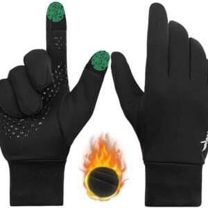 outdoor plus Running Gloves for Men,Thermal Touch Screen Driving Gloves for Hiking Sport Walking,Winter Gloves Waterproof