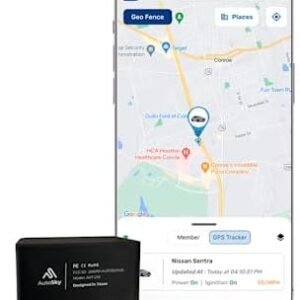 AutoSky GPS Tracker for Vehicles, OBDII, 4G LTE, Model - AVT-210, Vehicle Location, Trip History, Driving Alerts, GeoFence, USA-Developed, Family or Fleets