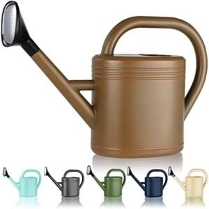 Watering Can for Indoor Plants, Garden Watering Cans for Outdoor Plant House Flower, Modern Plant Watering Can Large Long Spout with Sprinkler Head 1 Gallon