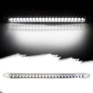 16Inch Clear 23 Diodes Trailer Marker ID Bar Stop Brake Turn Signals For Abarth 1000 1969 For Abarth 1150 1966 For Abarth 1300 1969 For Abarth 1600 1966 For Abarth 2000 1969