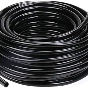 Hourleey 50 Feet Blank Distribution Tubing Irrigation Drip Hose, 1/4 Inch Drip Line