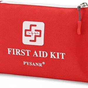 Small First Aid Kit, 150 Piece with Foil Blanket, Scissors First Aid Bag for Emergency, Home, Camping, Travel, Sports, Office, Outdoor, Car, School