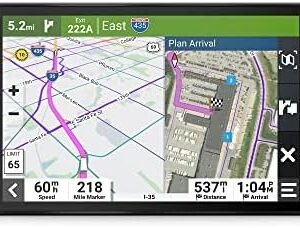 Garmin dēzl™ OTR810, Large, Easy-to-Read 8” GPS Truck Navigator, Custom Truck Routing, High-Resolution Birdseye Satellite Imagery, Directory of Truck & Trailer Services, Black