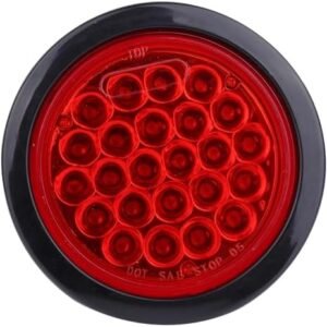 cciyu 1x 4 24 Led Red Light Round Led Marker Lights For Freightliner Argosy 2000 2002 2004 For Freightliner Century Class 1997 1999 2001 2003 2006 2008 2010 For Freightliner Columbia 2008 2010